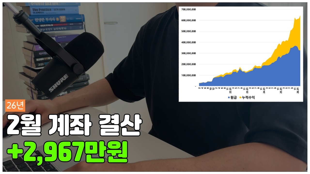 26년 2월 계좌 결산📊 +2,967만원 / 6억 배당주 / 배당주&커버드콜 33살 파이어족 결과는!?