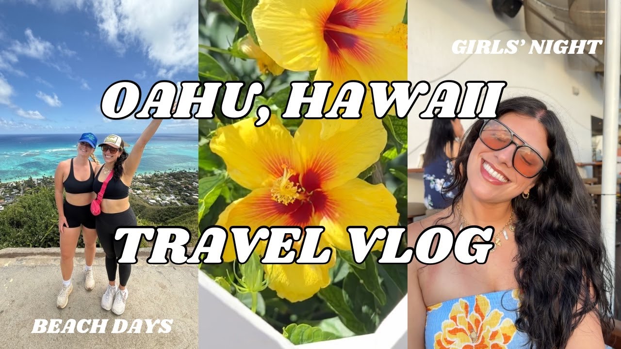HAWAII VLOG 🌺🌴🌊 exploring oahu, visiting old friends, hiking, beach days, and girls nights!