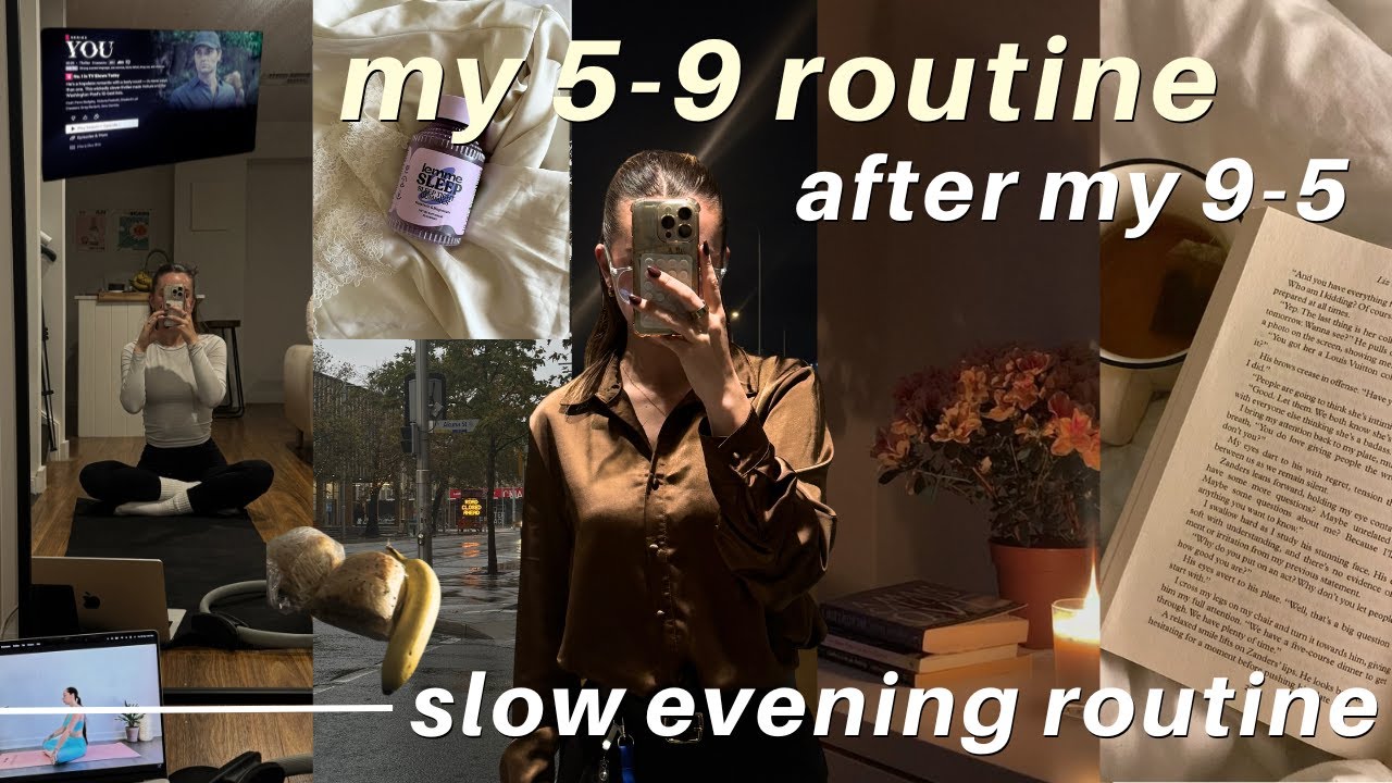 My 5-9 after My 9-5 🕯️💻🌙 9-5 Workday evening routine, how to stop wasting your evenings after work