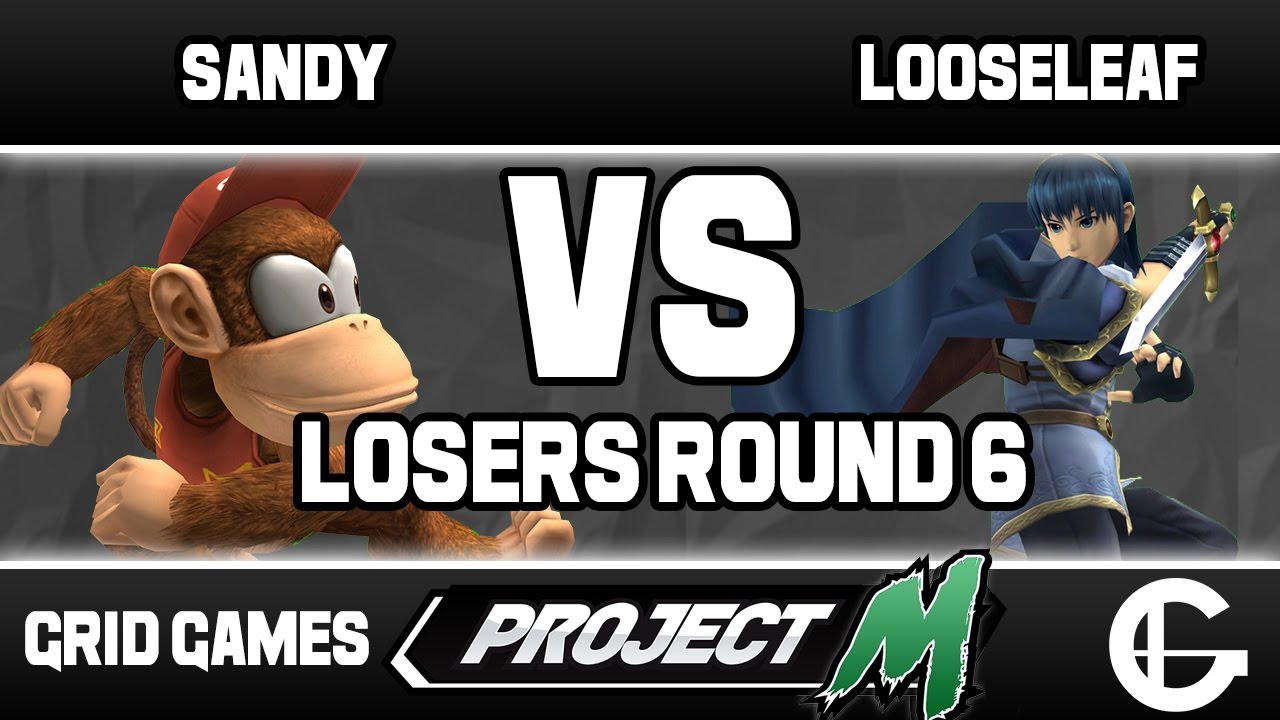 Sandy (Diddy Kong) VS Looseleaf (Marth/Luigi) | Grid Project M Weekly 56 | Losers Round 6