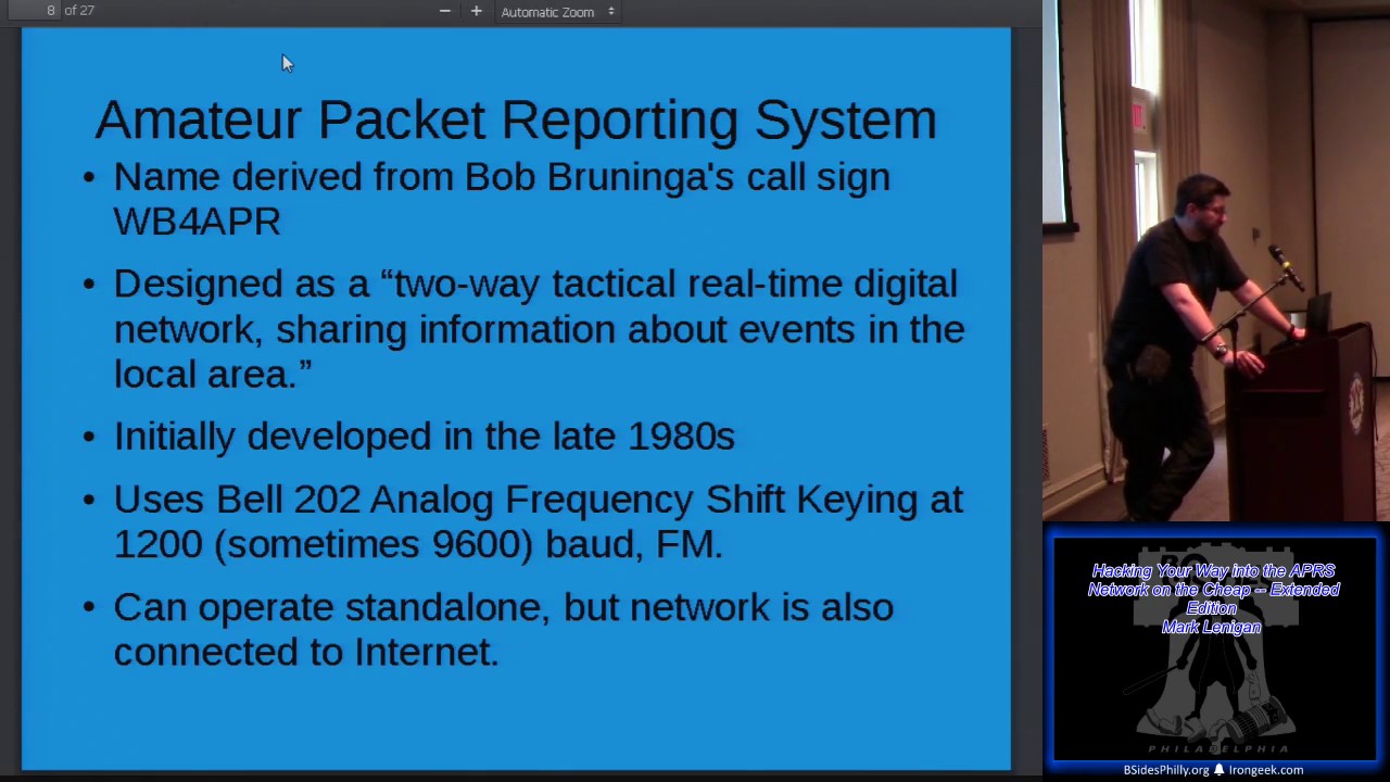 IH09 Hacking Your Way into the APRS Network on the Cheap Extended Edition Mark Lenigan