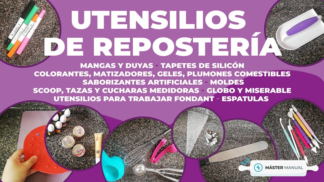 UTENSILIOS B&Aacute;SICOS DE REPOSTER&Iacute;A // MasterManualMx
