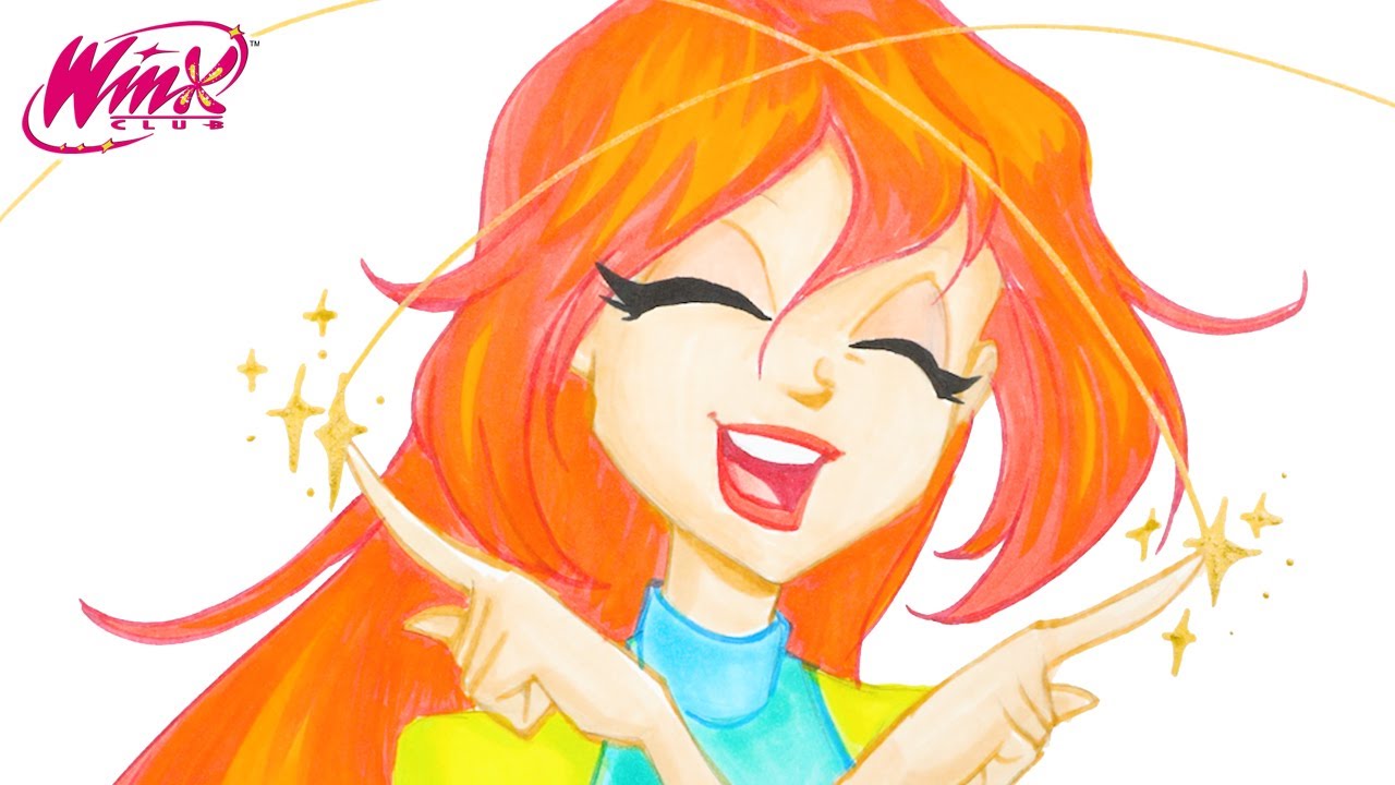 Winx Club - Draw and colour Bloom
