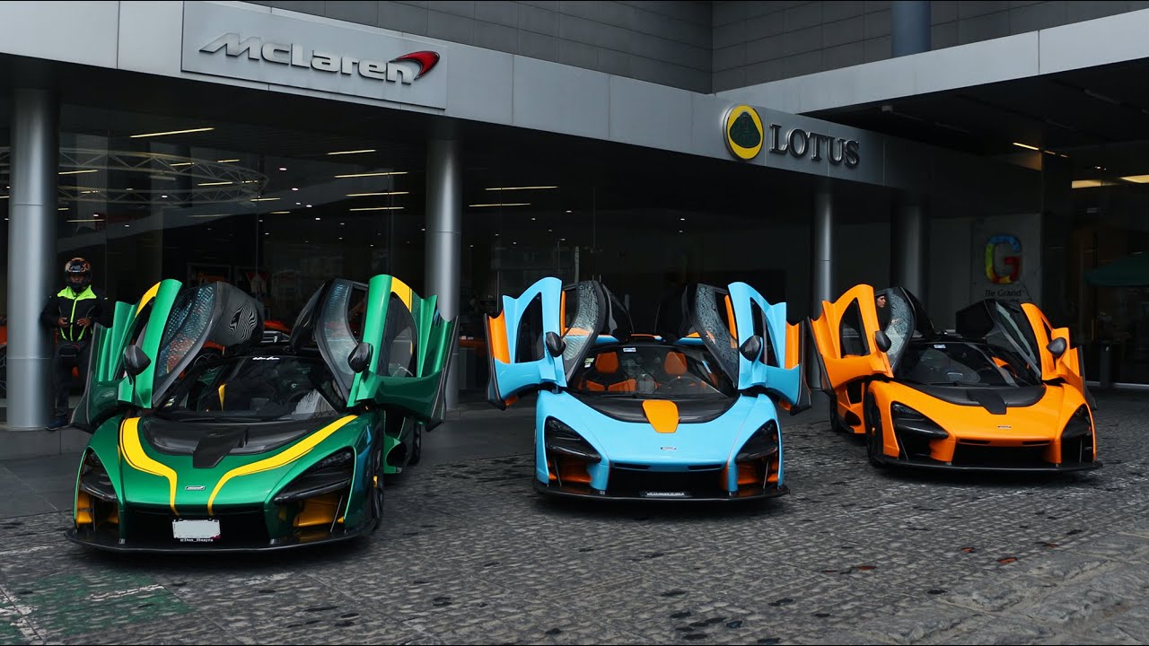 ¡Se juntaron los 3 McLaren Senna que hay en México!