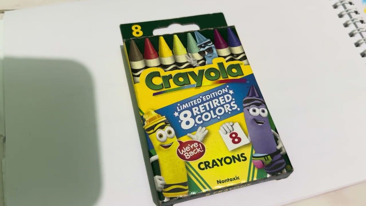 Crayola Limited Edition Retired Crayons 8-count (swatching video)