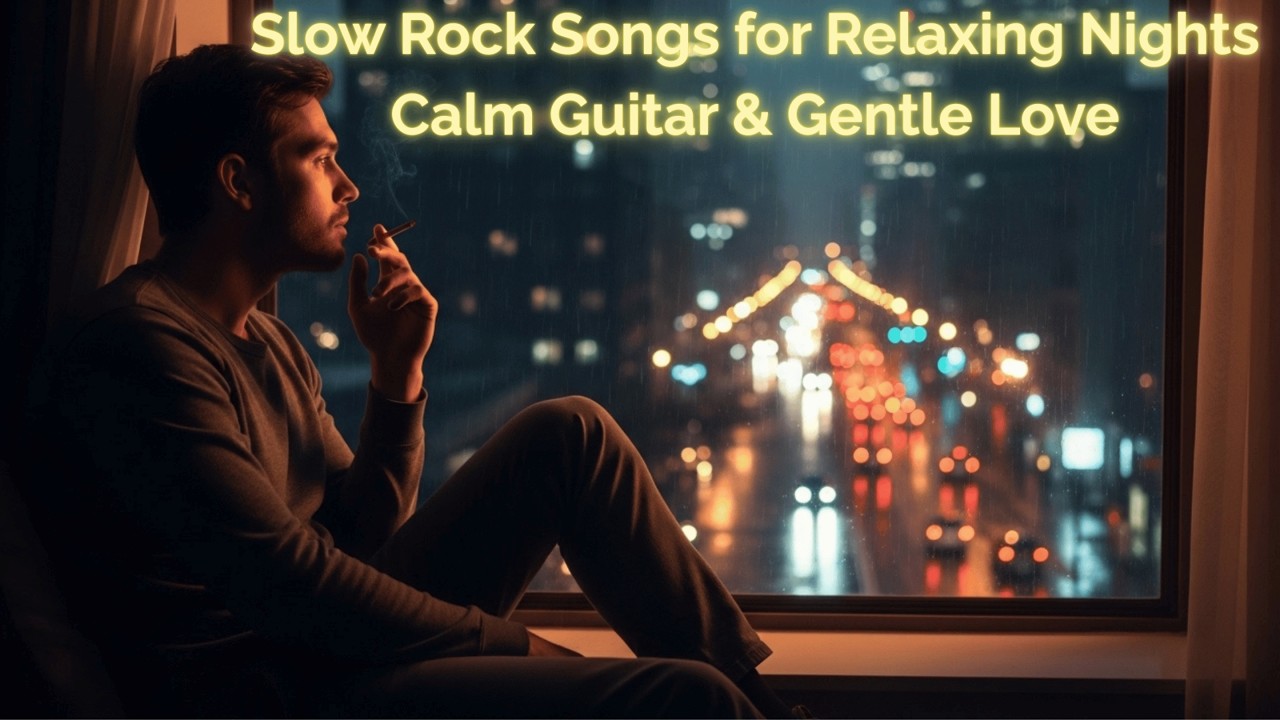 Slow Rock Songs Night 🌙 Calm Guitar & Soft Rock Love Songs Playlist | When the Night Breathes Softly