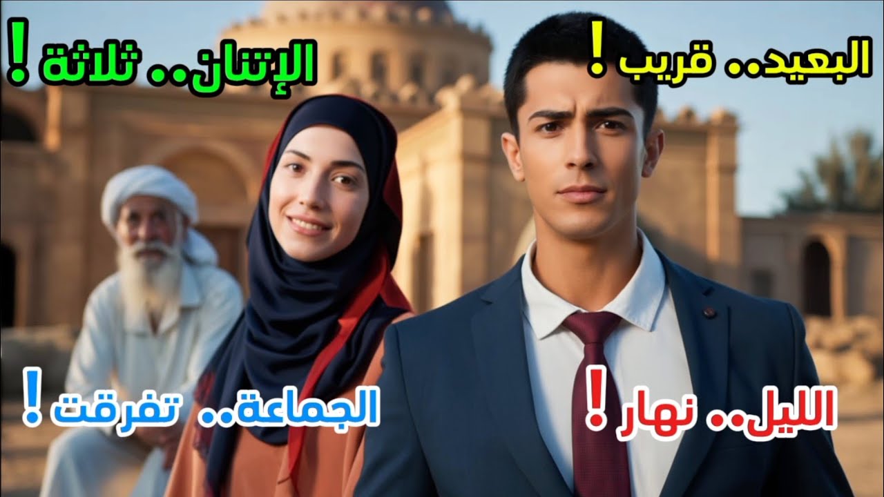 البعيد قريب👉الإتنان  ثلاثة🤟الليل نهار🌓الجماعة تفرقت🖐