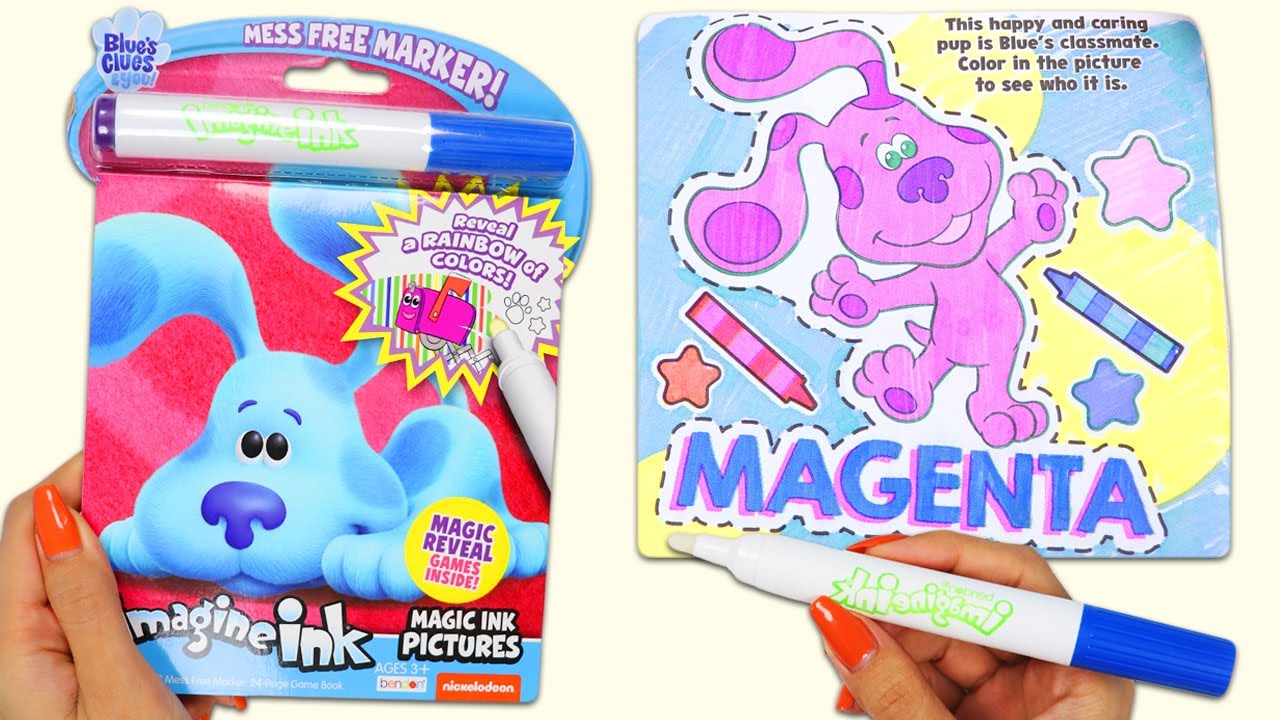 Nick Jr Blue's Clues Imagine Ink Activity Coloring Book with Magic Invisible Ink!