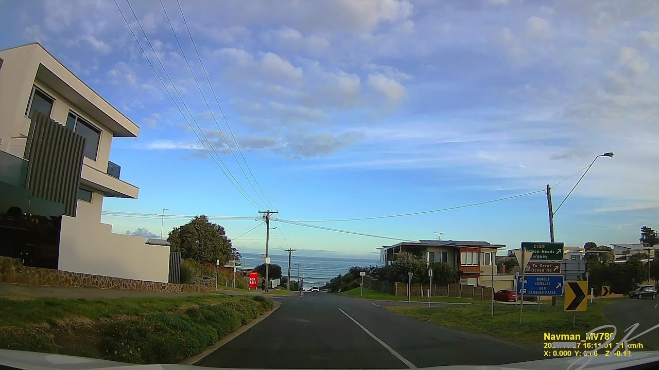 AUSTRALIA, Victoria - 4K driving through the town of OCEAN GROVE