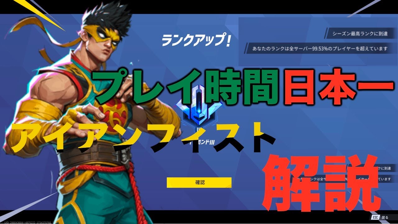 プレイ時間日本一の男のアイアンフィスト解説