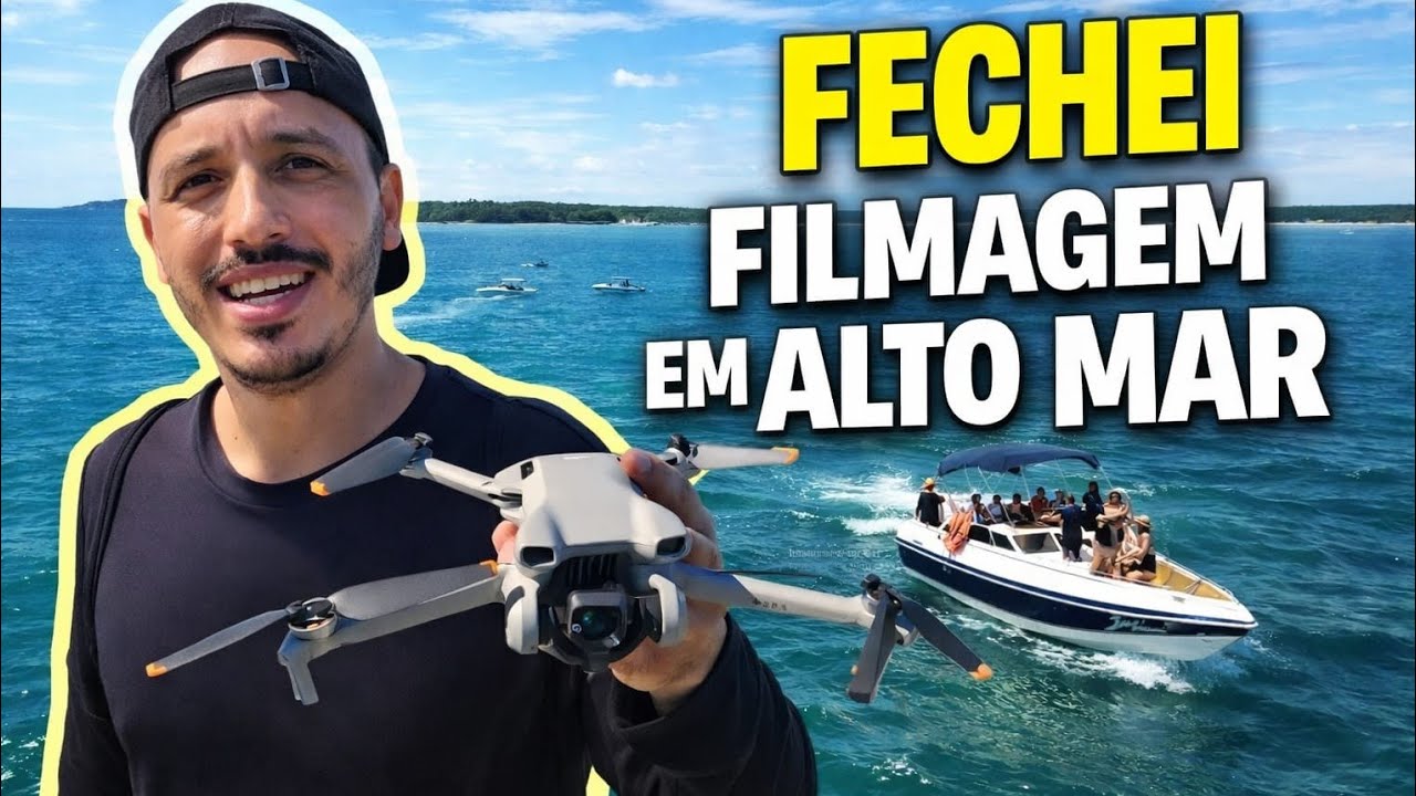 DIA 08 VENDENDO FILMAGEM DE DRONE E FECHEI UM PASSEIO DE LANCHA