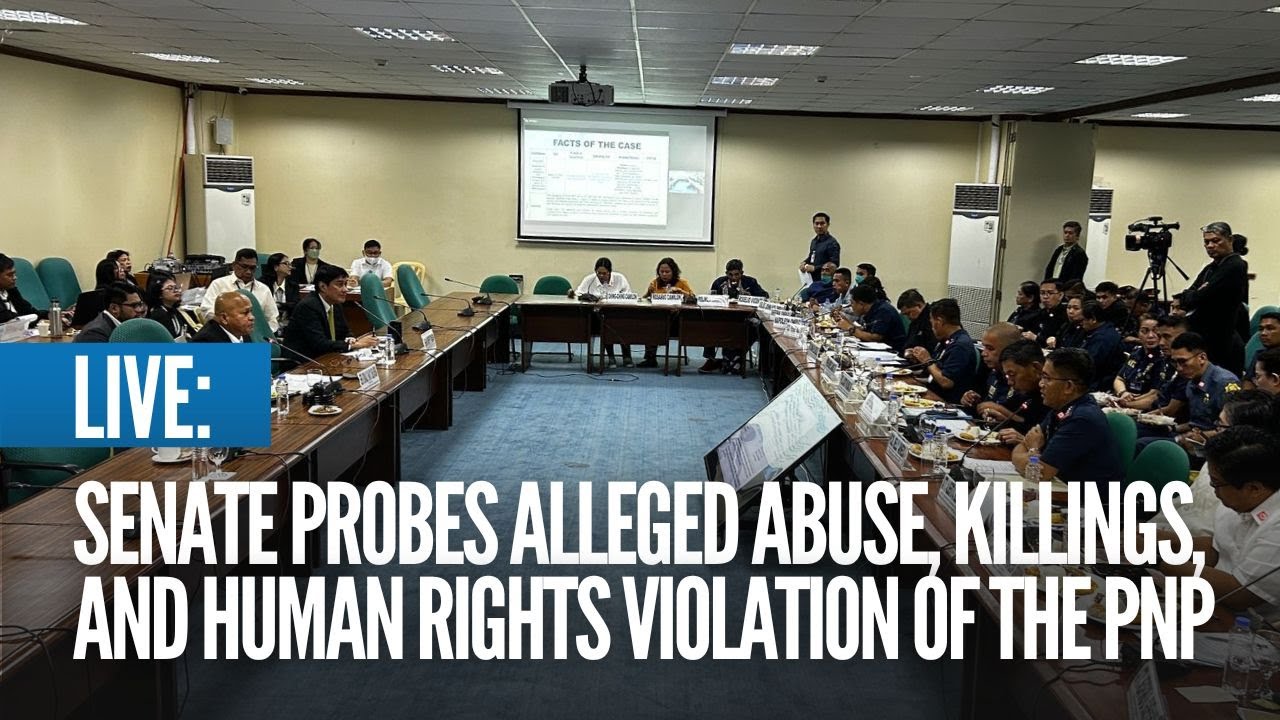 LIVE: Senate probes alleged abuse, killings, and human rights violation of the PNP