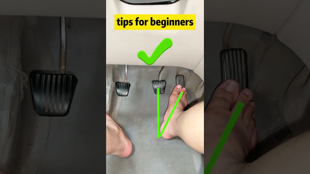The correct position of your feet when driving! #car #cardriving #tips #drivinglessons #driving