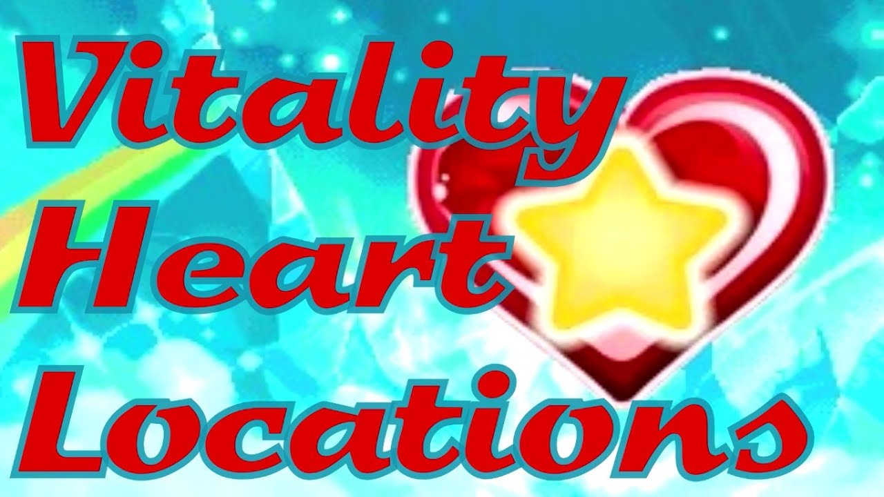 Kirby & The Amazing Mirror - Vitality Heart Locations