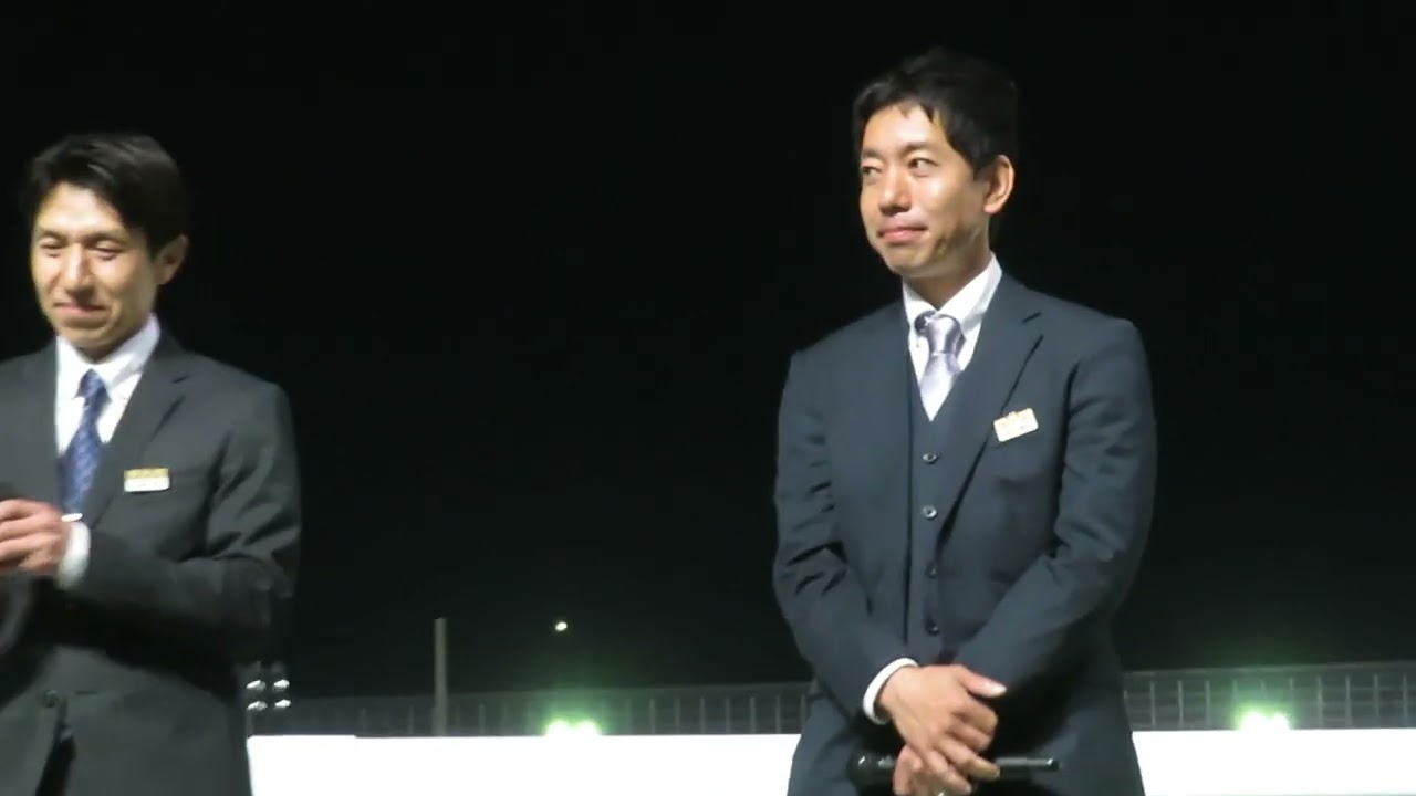 船橋の大津剛調教師＆長谷川剛史調教師の紹介式