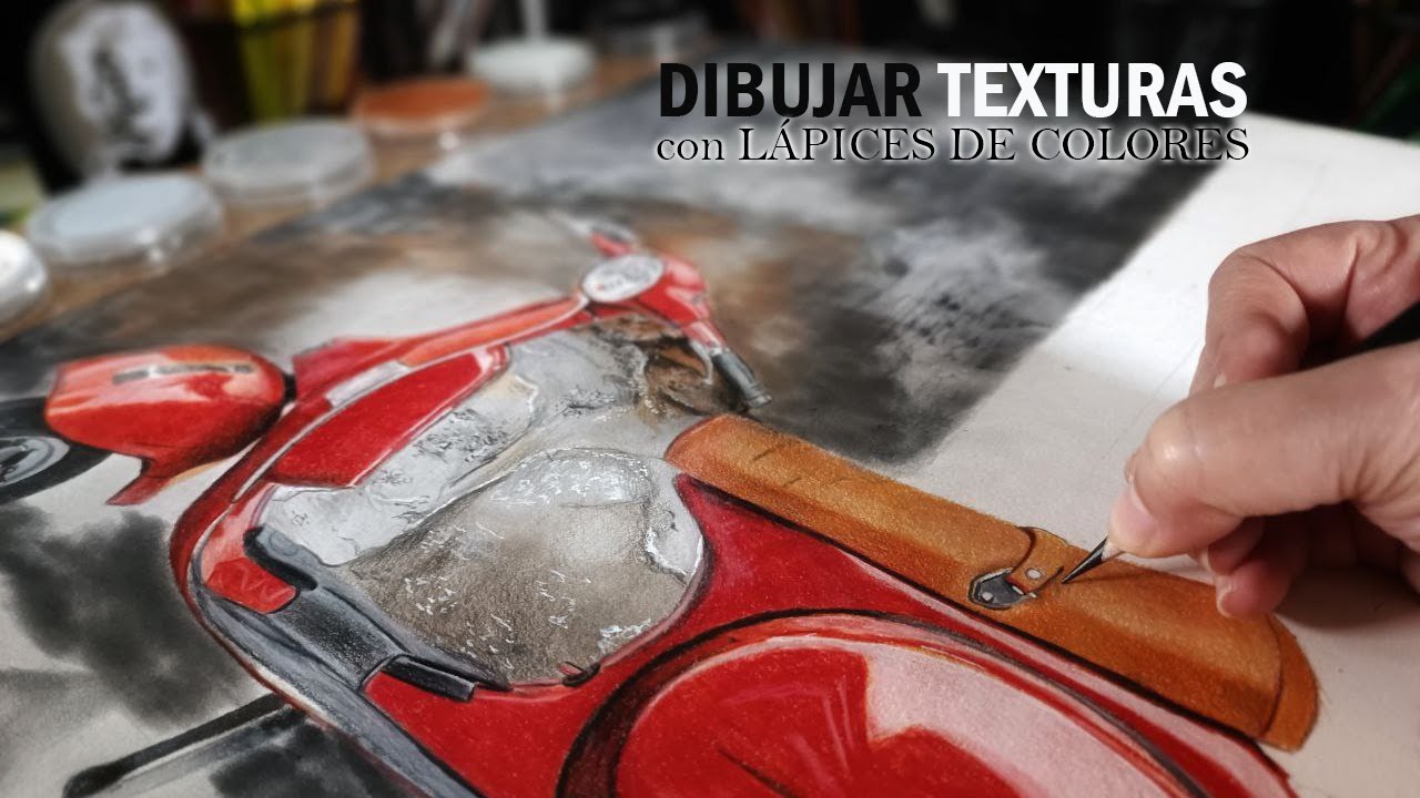 Cómo dibujar TEXTURAS con Lápices de colores