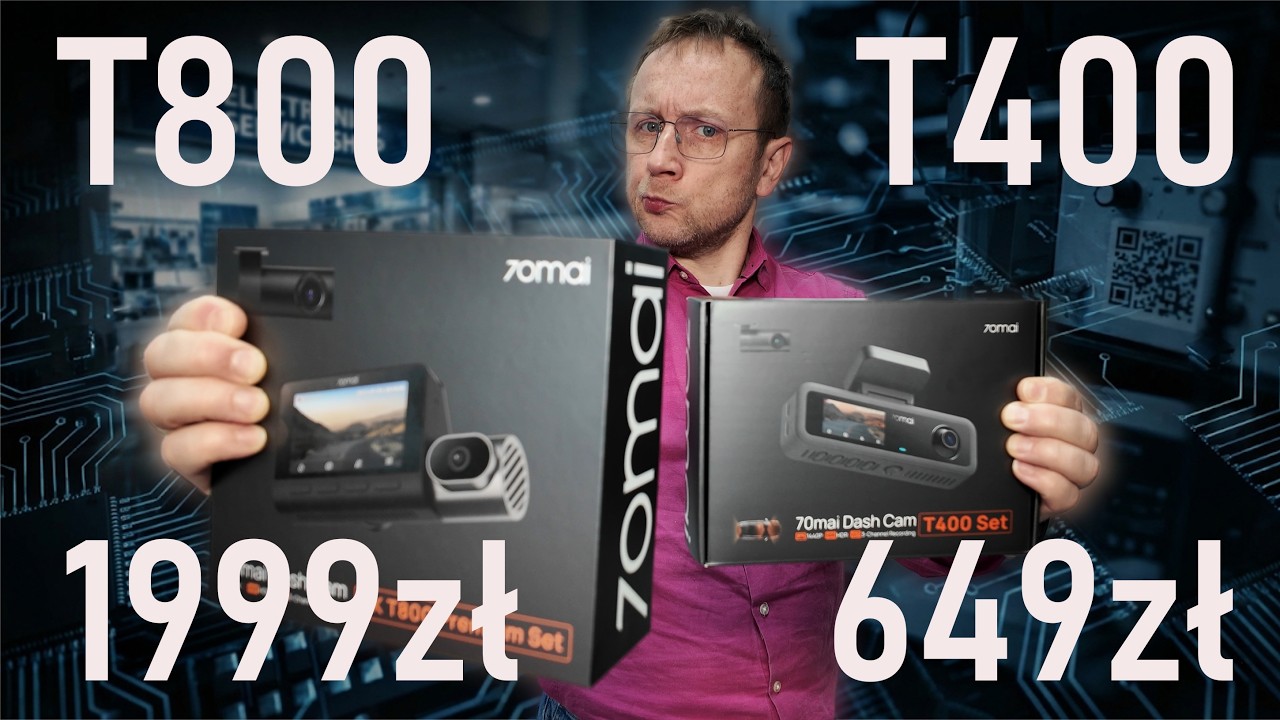 650 zł czy 2000 zł? Porównałem wideorejestrator 70mai T400 i T800 – Wybór wcale nie jest oczywisty!