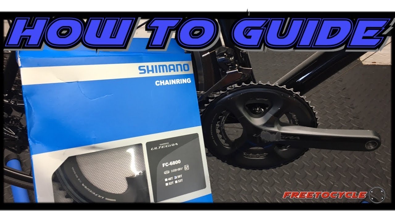 How To Replace Chainrings Shimano 4 Bolt Road Crankset