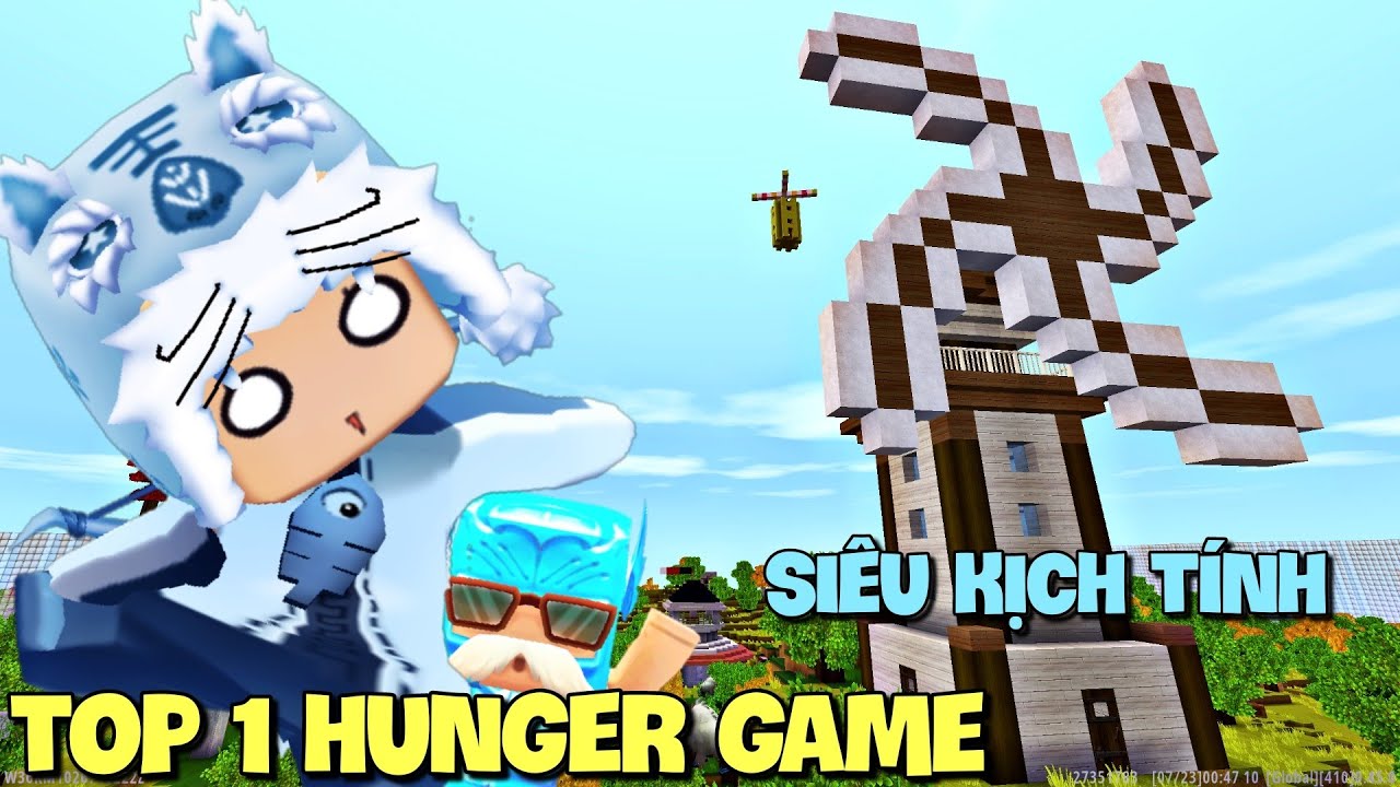 Meowpeo và GB giành Top 1 kịch tính trong Map Hunger Game phiên bản Mini World