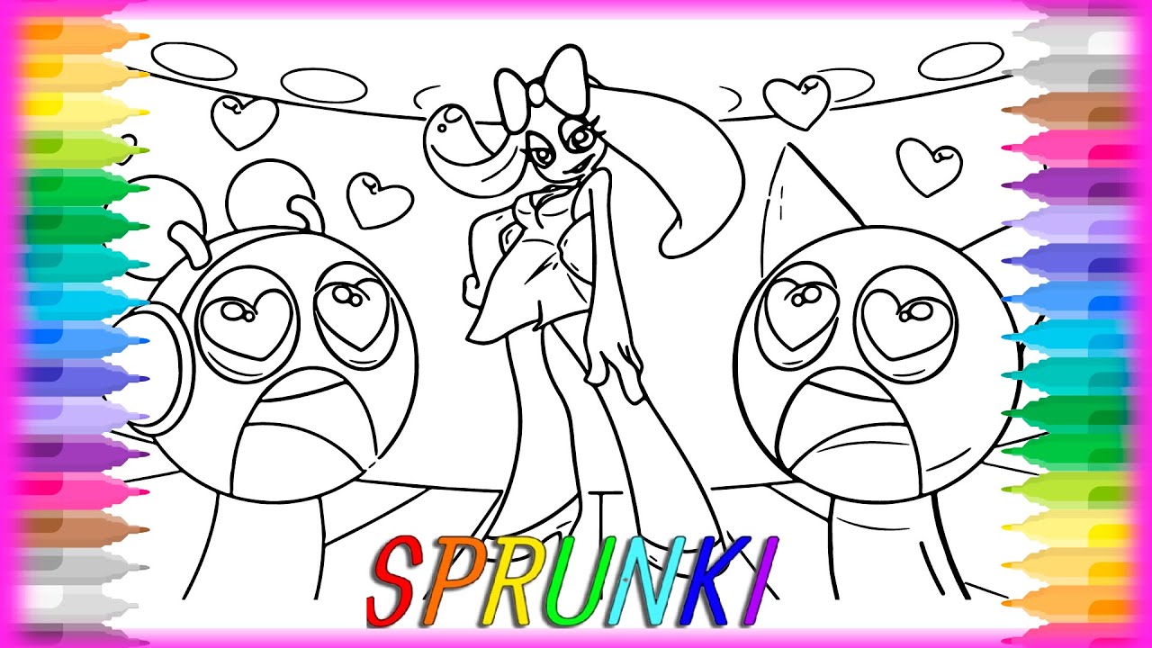 Incredibox SPRUNKI - Pinki Became a Star? | Satisfying Coloring SPRUNKI Characters