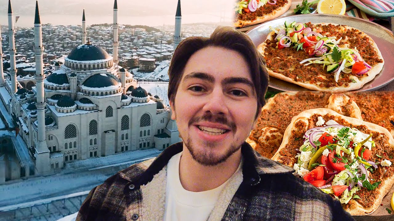 Die größte Moschee in der Türkei + Taxifahrer Abi empfiehlt uns Lahmacun 😂