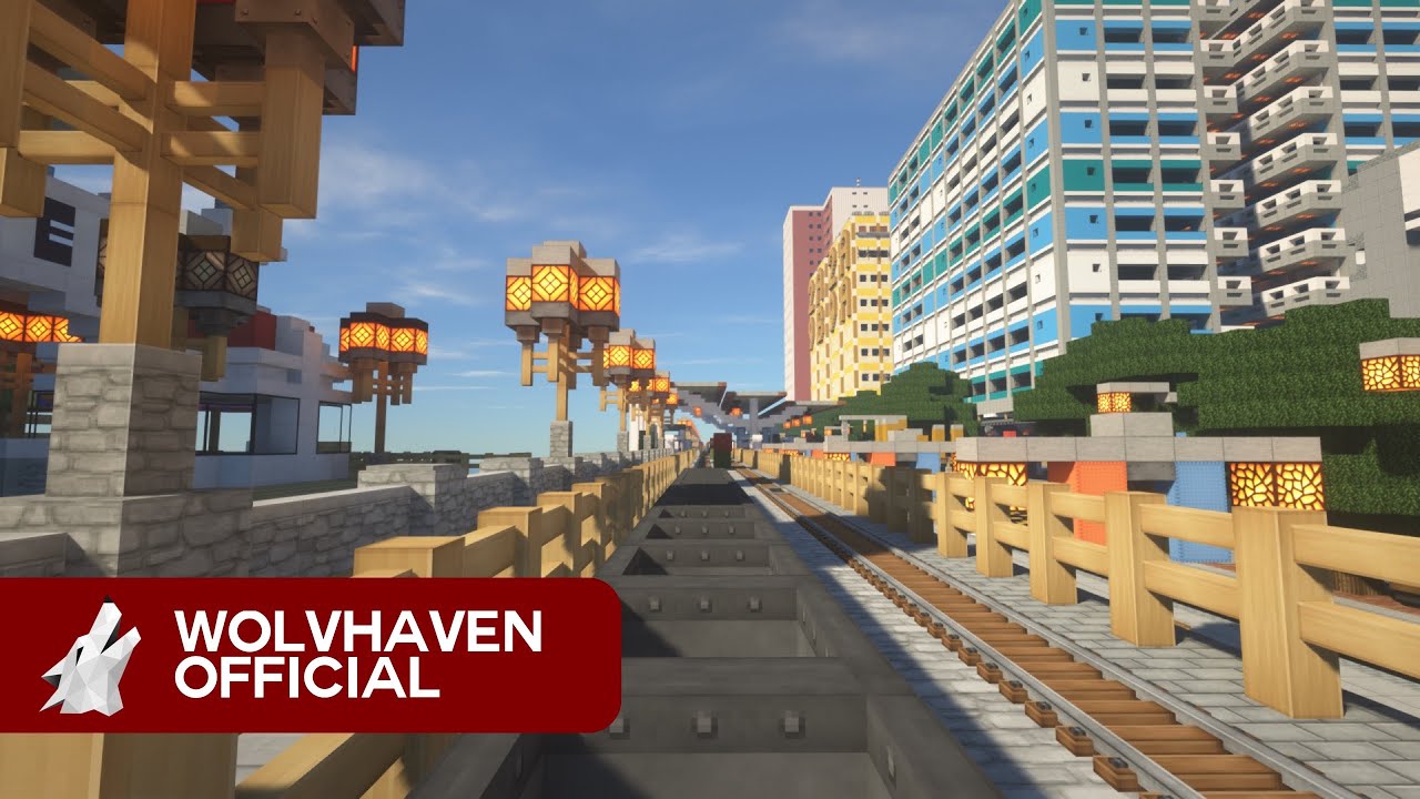 WolvHaven Metro Line 5 Timelapse - A MineCraft Automatic Metro/Subway/MRT line