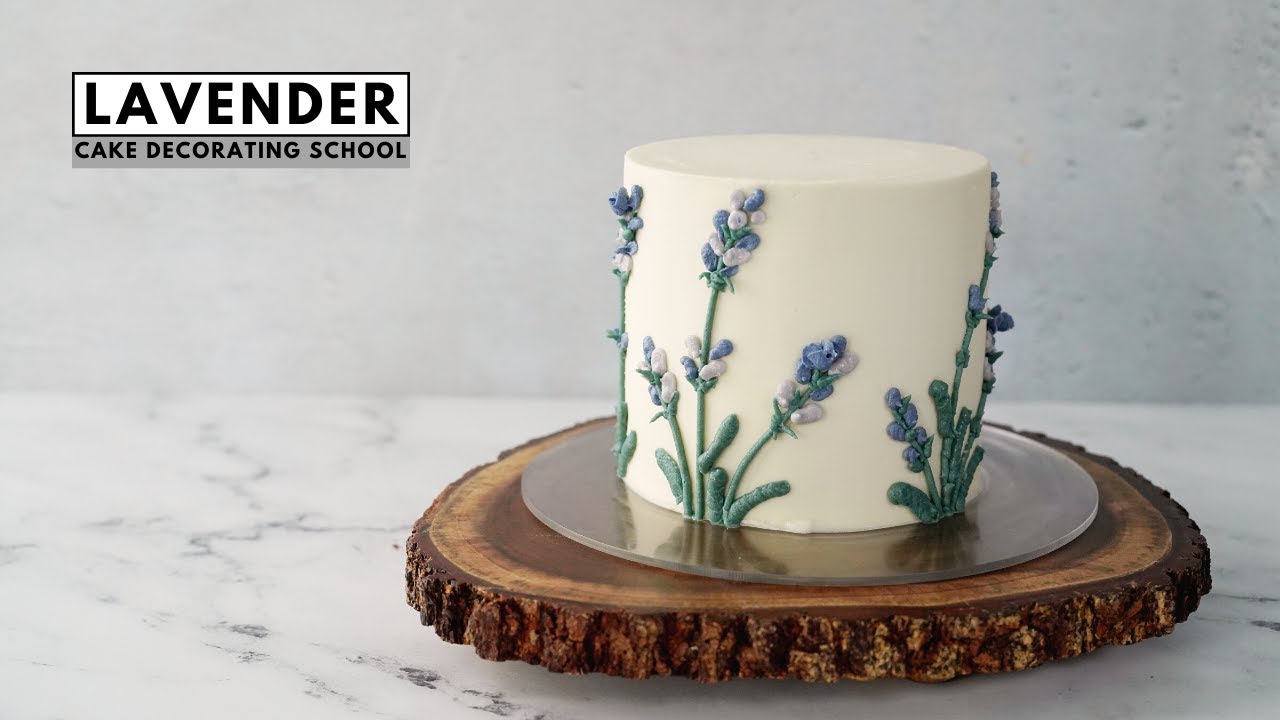 How to make 3D lavender cake [ Cake Decorating For Beginners ]
