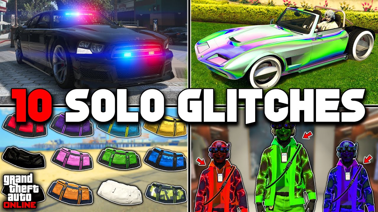 10 одиночных глюков в GTA 5 Online!