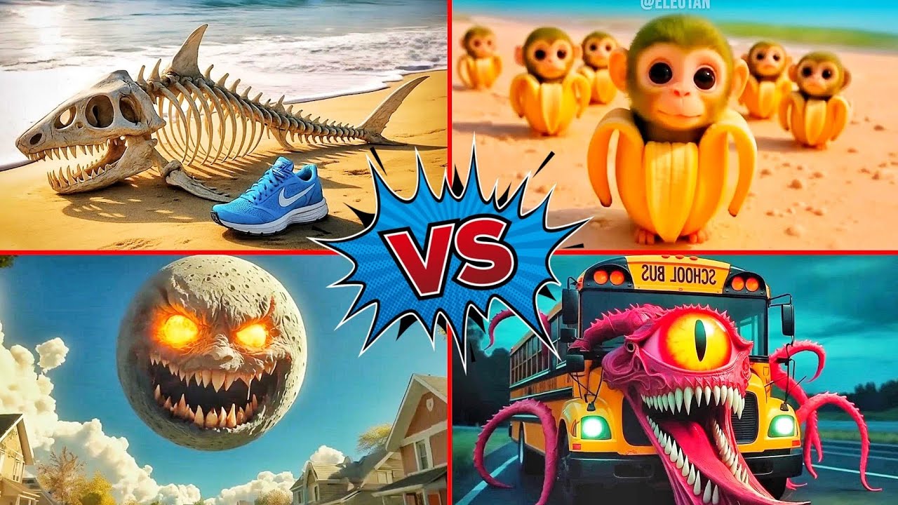 BRAINROT EXTINCTION| 🆚️ |TRALALERITOS| 🆚️ |THE MOON WAKES UP| 🆚️ |SCHOOL BUS MONSTER — Tiles Hop !!