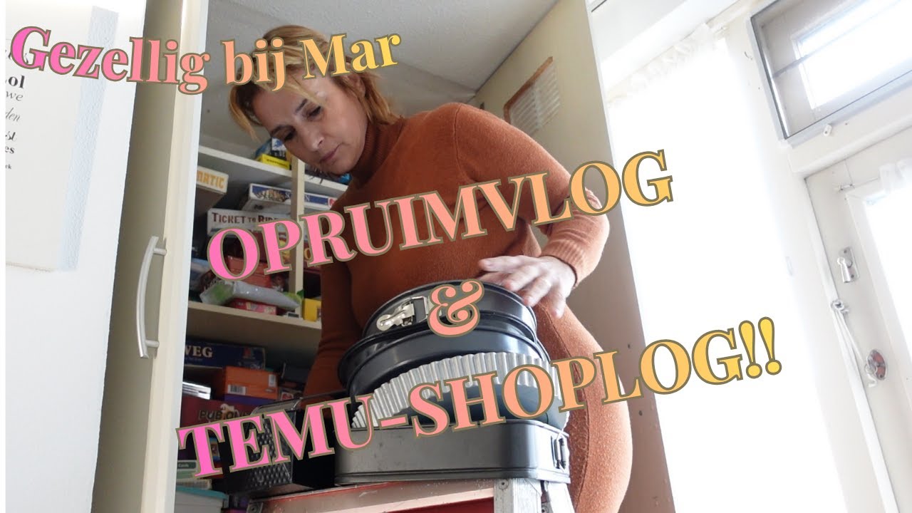 TEMU-SHOPLOG, BAKSPULLEN UITZOEKEN EN OPRUIMEN EN NIEUW KASTJE INRICHTEN