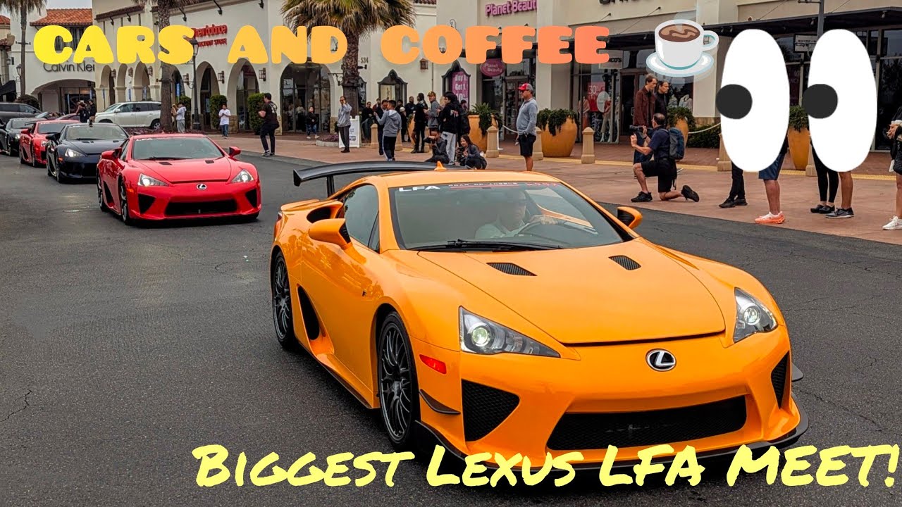 SOUTH OC CARS AND COFFEE ☕ 2025 San Clemente CA (CRAZY AMOUNT OF LEXUS LFAs!!)