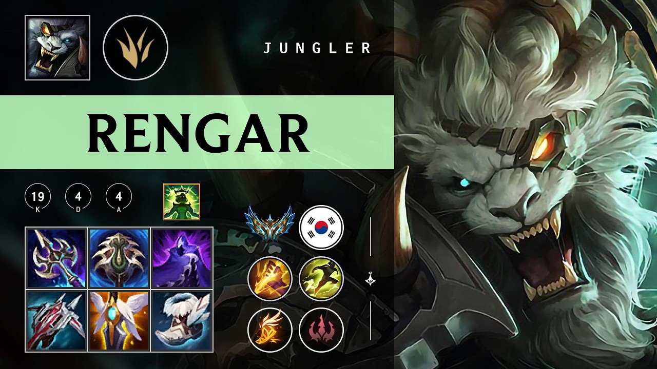 Rengar Jungle vs Pantheon - KR Challenger Patch 26.05