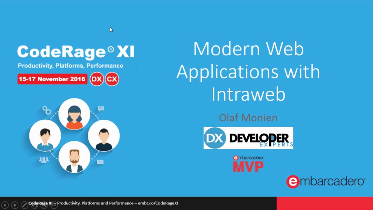 Modern Web Applications with IntraWeb and Bootstrap with Olaf Monien - CodeRageXI