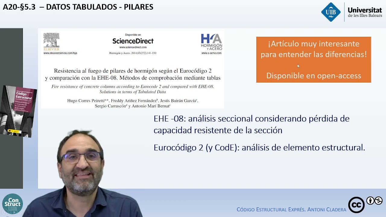 8 Código Estructural Exprés -Pilares y fuego