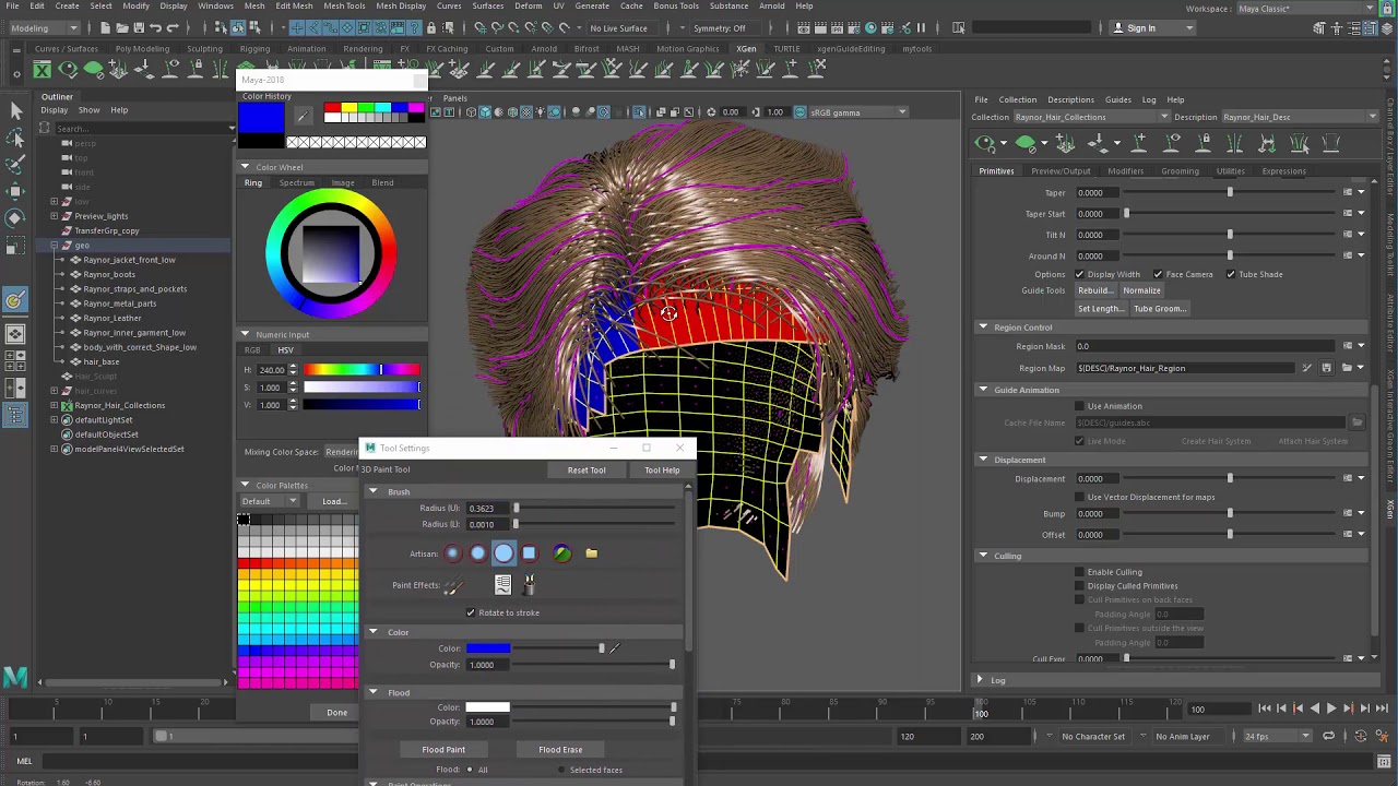 Xgen Hair 06 Region Map