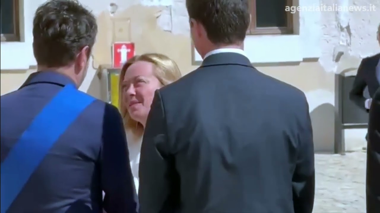 L'ARRIVO DI GIORGIA MELONI AD ANCONA