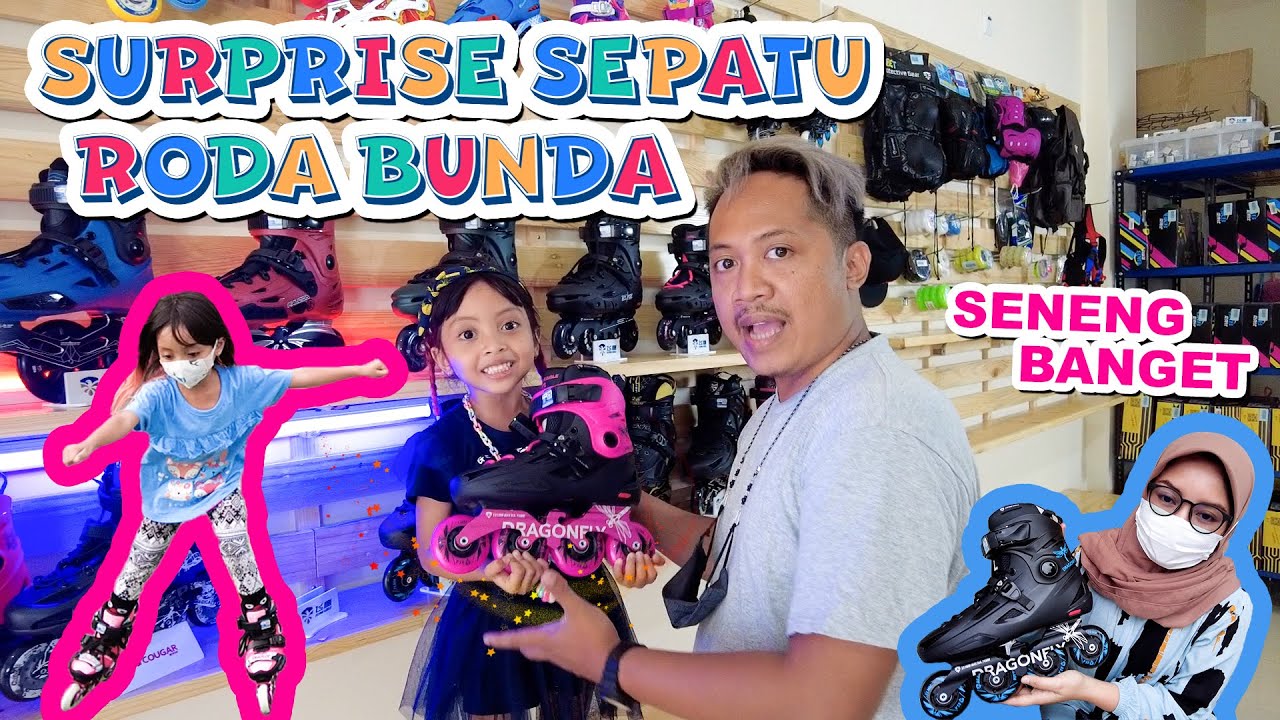 LEIKA BELIIN BUNDA SEPATU RODA!! 🥰🥰😎