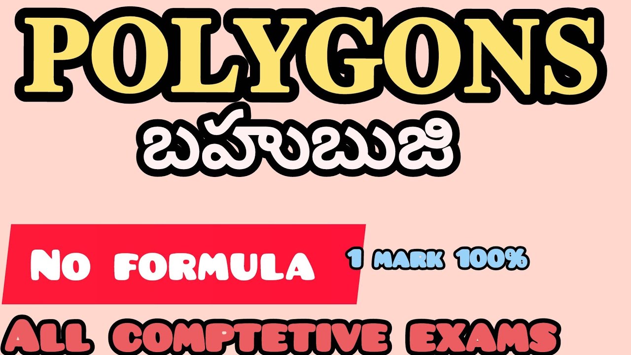 POLYGONS Concepts CLEAR 💯 | Step by Step | Telugu