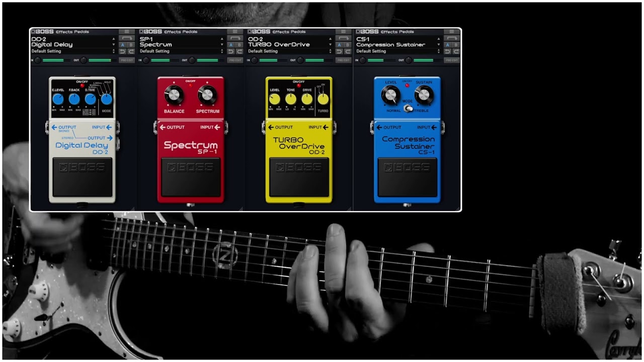 Boss Pedal Virtual Pedalboard VST Roland Cloud | Boss DD-2 | Boss SP-1 | Boss OD-2 | Boss CS-1