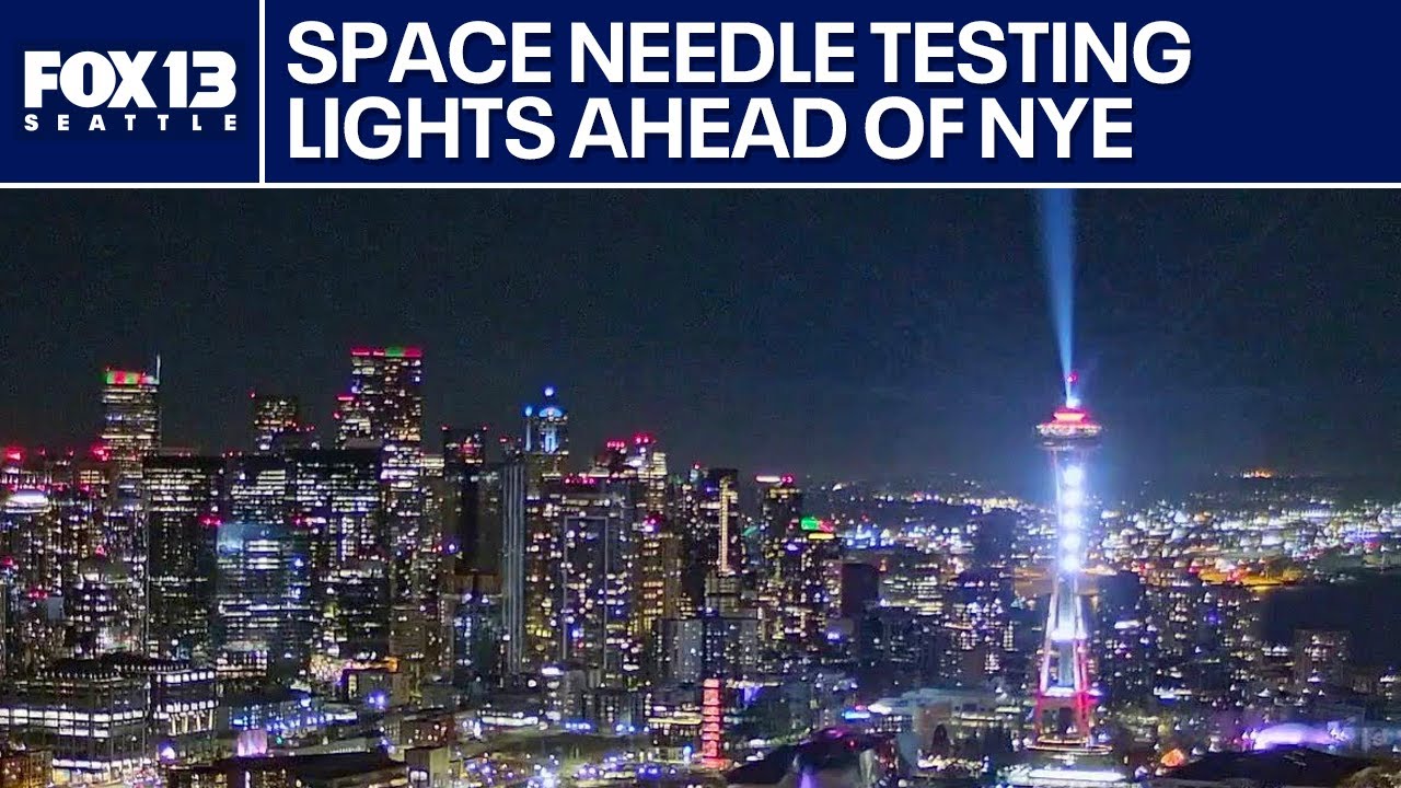 Space Needle testing lights ahead of NYE show | FOX 13 Seattle
