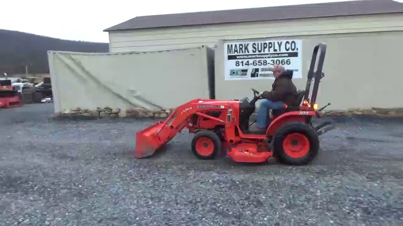 2012 Kubota B2920 Compact Tractor Loader Belly Mower 4X4 For Sale
