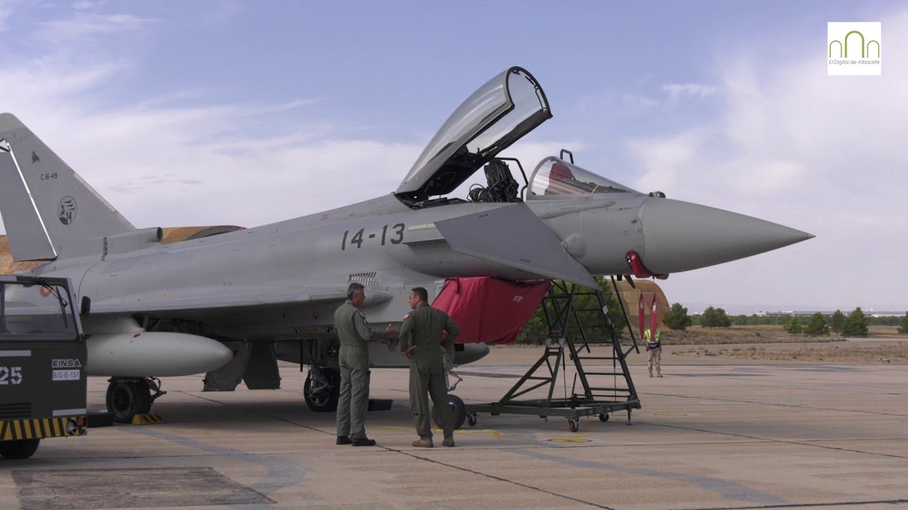 Los F-22 no pudieron venir a Albacete para el entrenamiento avanzado con los Eurofighter y F-18