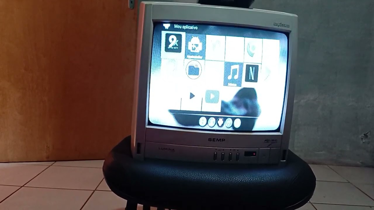 Como Resolver Tela Preto e Branco Da Tv Box Ou Receptor Digital Na TV De Tubo