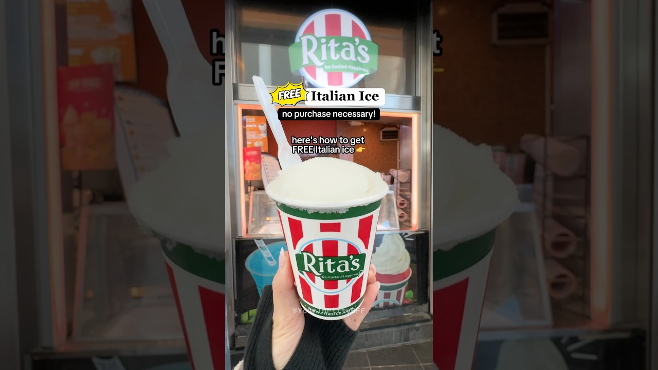 🍧 FREE Italian Ice for @RitasItalianIce 40th Birthday! 🎂 #ritas #italianice #mealdeal #foodhacks