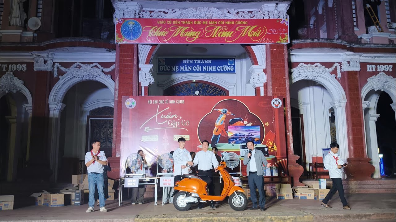 Quay Giải Đặc Biệt Hội Chợ Xuân Mùng 5 Tết 2026 Tại Đền Thánh Ninh Cường 