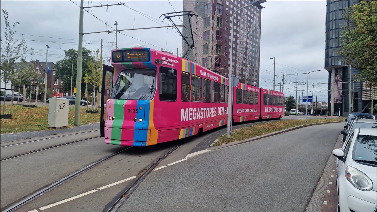 Tram 12 | Duindorp - Station Hollands Spoor via omleiding | HTM 3135 Megastores | 2025