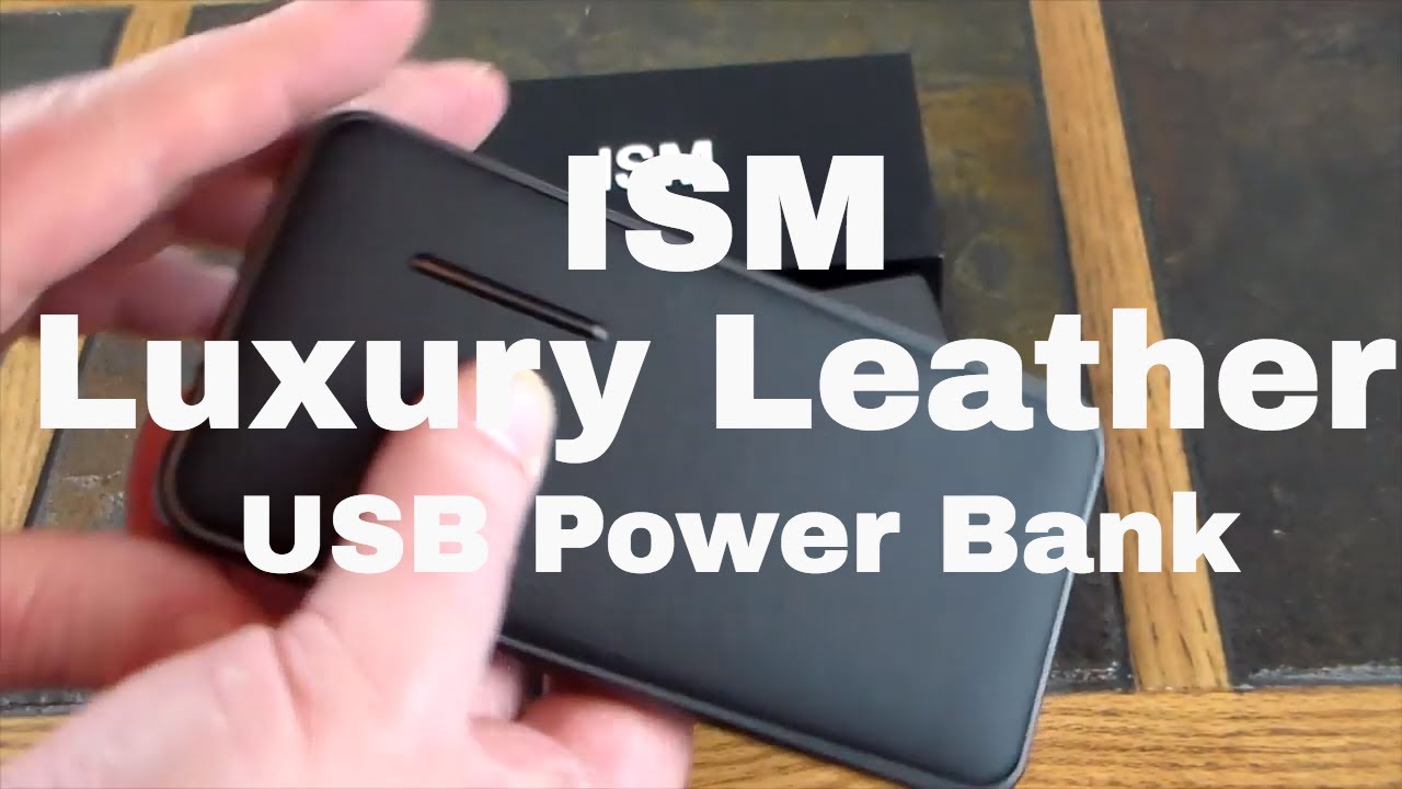 ISM Luxury Leather USB Power Bank