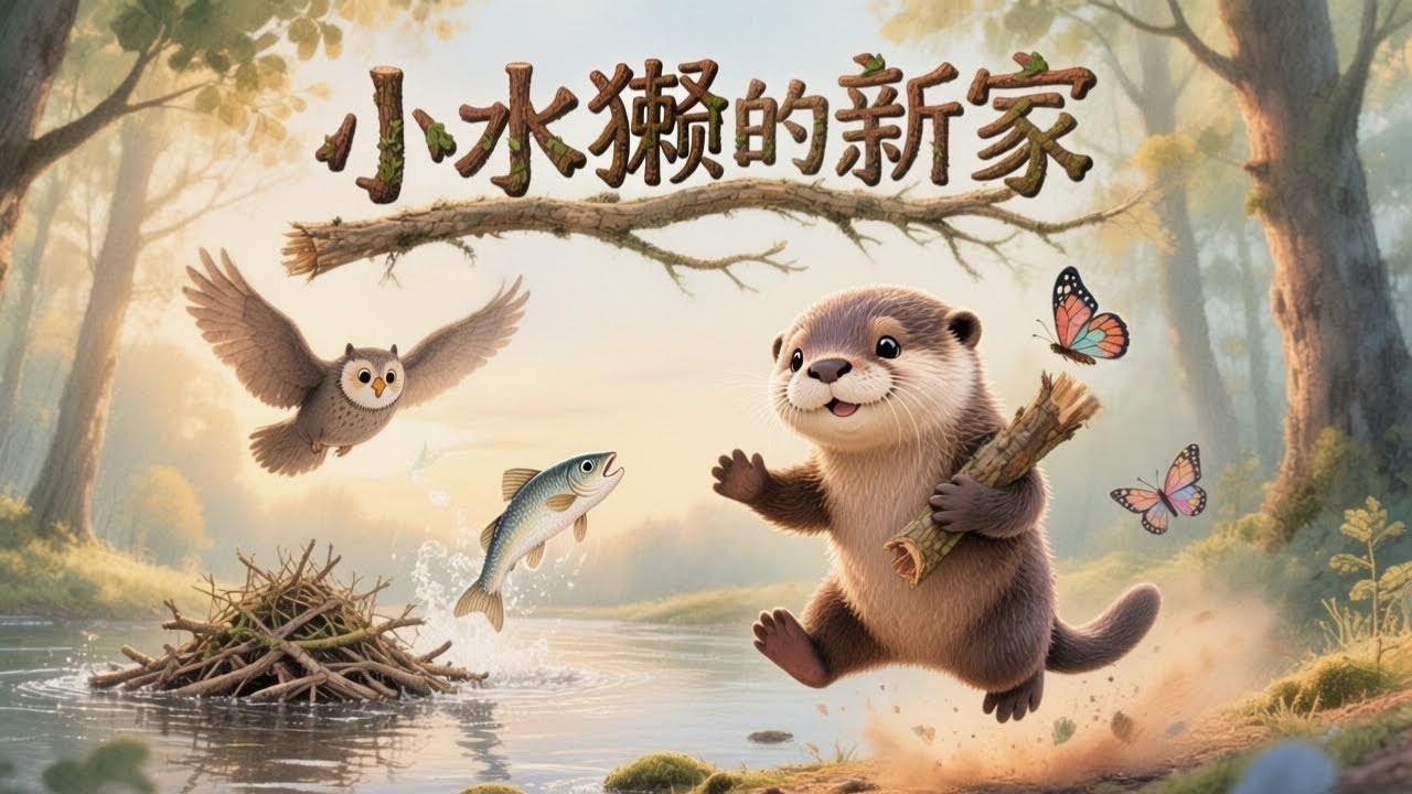 温柔儿童睡前故事｜小水獭的新家｜Bedtime Story for Kids