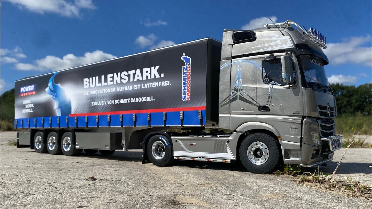 Tamiya mercedes Actros 1:14 мерседес актрос первый выезд