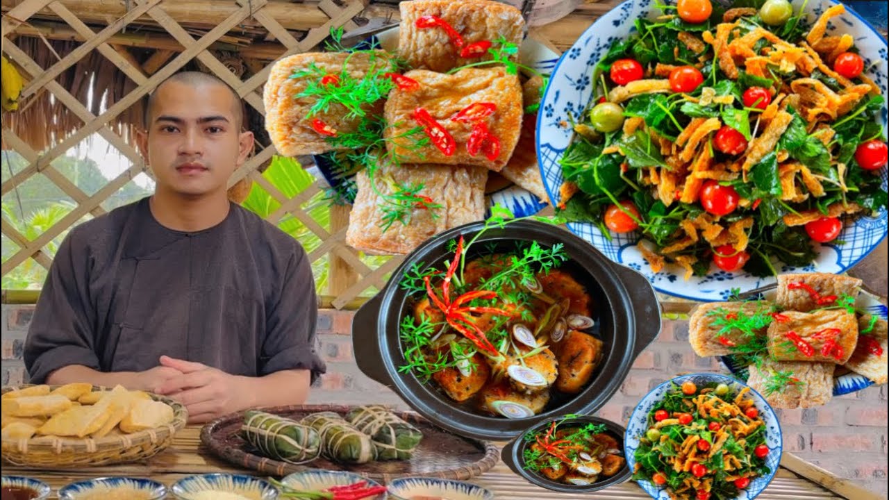Thầy Lâm Chia Sẻ Cách Làm 3 Món Chay Ngon Cho Người Bận Rộn Ngon Quá Xá Là Ngon #bepchaythaylam